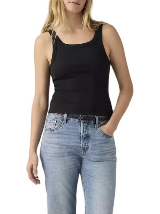 Essential Women's Cotton Sleeveless Top Black