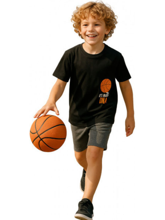 Kinderbekleidungssets mit Sommer Shorts 2 Stück Schwarz
