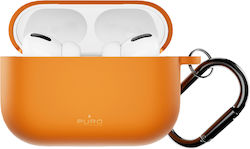 Puro Icon Θήκη Σιλικόνης σε Πορτοκαλί χρώμα για Apple AirPods Pro 3