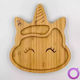 Pandaboo Toddler Food Plate Made of Bamboo Purple