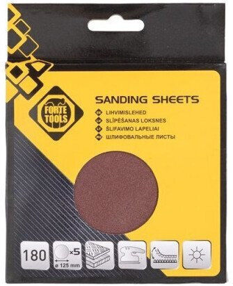 Forte Orbital Sander Sheet with Holes 125x125mm