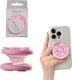Volte-tel Pop Stand Silicone Suction Mount Double Sided Round Small Devices Pink