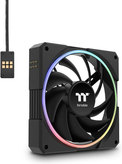 Thermaltake TS120 EX Case Fans 2000rpm 56.01cfm RGB Colour Lighting and 6-Pin Connection Pack of 3