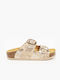 Leather Women's Anatomic Sandals Golf Camel
