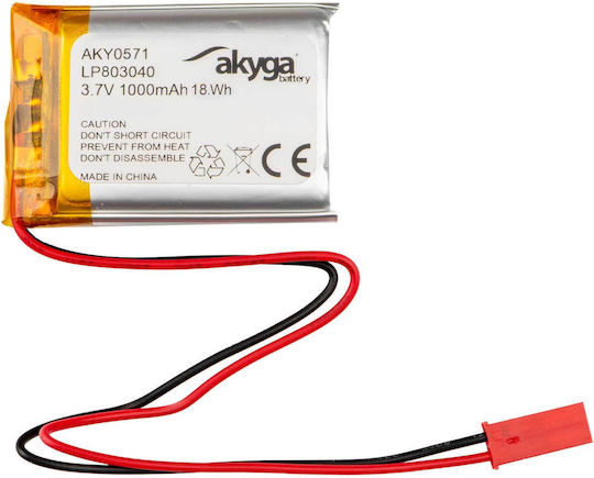 Akyga Li-Po Batterie 3.7V 1000mAh 1S für RC-Fahrzeug