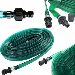 Sistem De Irigare Prin Picurare Zola Lungime Furtun 4.5 M Diametru 16 Mm 2 Conectori Universali Filet Exterior 1/2" 3/4" Pvc Durabil Vizibil