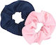 Rufflebuts Σετ 2 Scrunchies Μαλλιών Navy & Pink