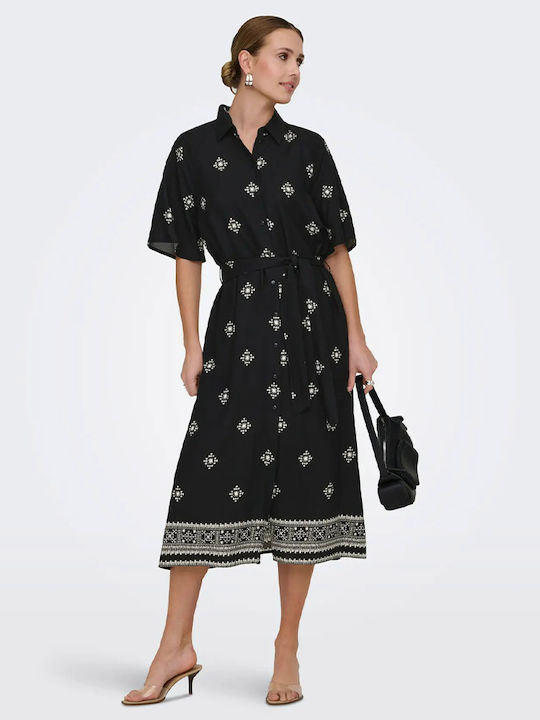 Midi Dress for Wedding / Christening Black