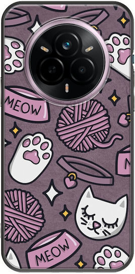 Cat Lover Realme 14 Pro+ 5g Черен TPU Черен Силикон