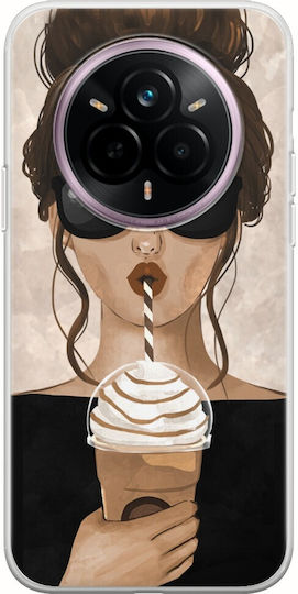 Coffee Passion Realme 14 Pro+ 5g Silicon Transparent Flexibil TPU