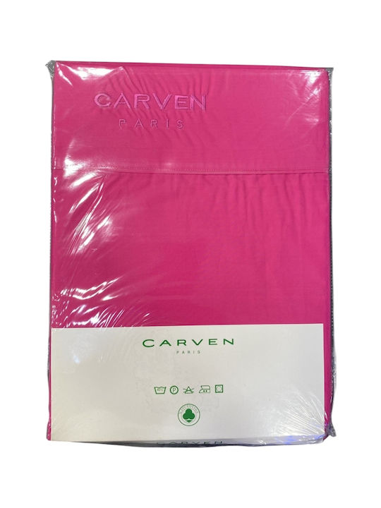 Carven Париж Чаршаф Единичен 165x265см Фуксия