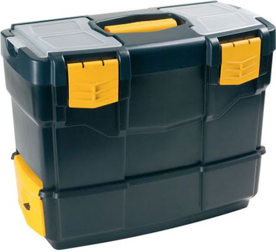 ArtPlast Plastic Tool Case with Lid Organizer 40x34x21cm