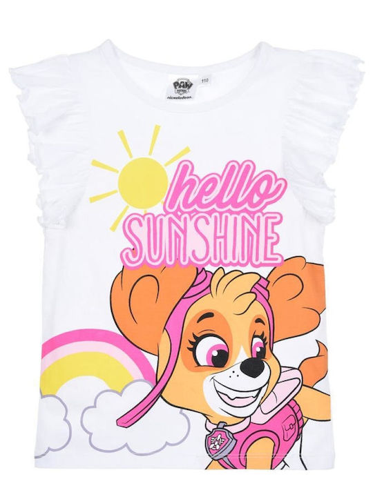 Kids Top White Hello Sunshine