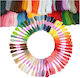 Set 50 Fire Colorate Zola Broderie Împletit Proiecte Handmade Lungime Fir 8m Poliester Multicolor