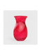 Homla Decorative Glass Vase Cherish Red 11.5xH20cm