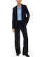 Women's Fabric Trousers Dark Blue