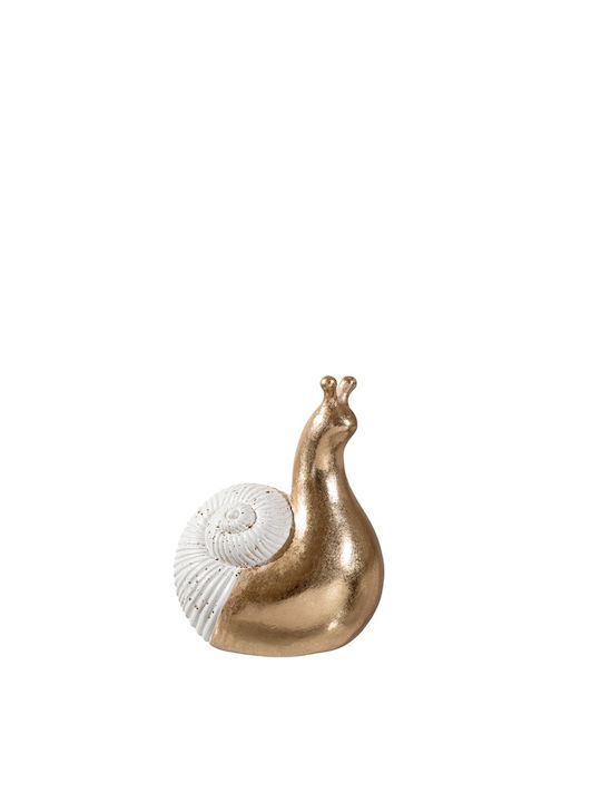 Decorative Snail Figure Made of Ceramic Material 13x9x16.5cm