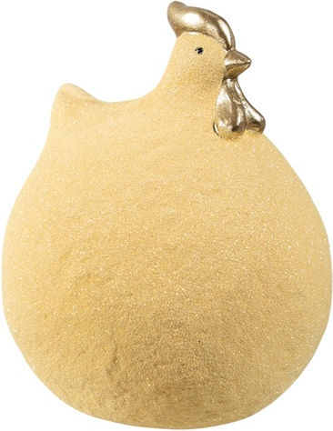 Keramische Osterhuhn Gelb Gold 14,5×13,5×17,5 cm