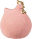 Keramische Osterhuhn Rosa Gold 11x10x13cm