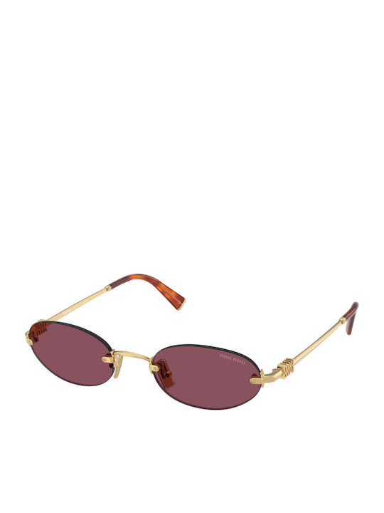 Miu Miu Women's Sunglasses with Gold Metallic F...