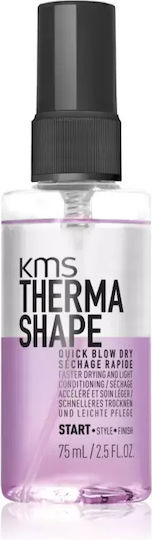 Protective Hair Styling Spray Accelerating Drying Kms Thermashape Quick Blow Dry Capacity Ml 75