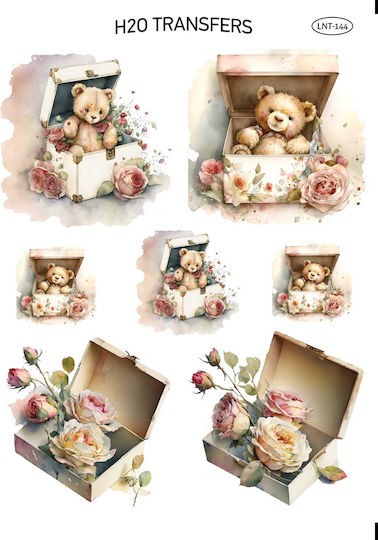 Easy Transfer Paper Chests Bears Lnt-144 25x35cm
