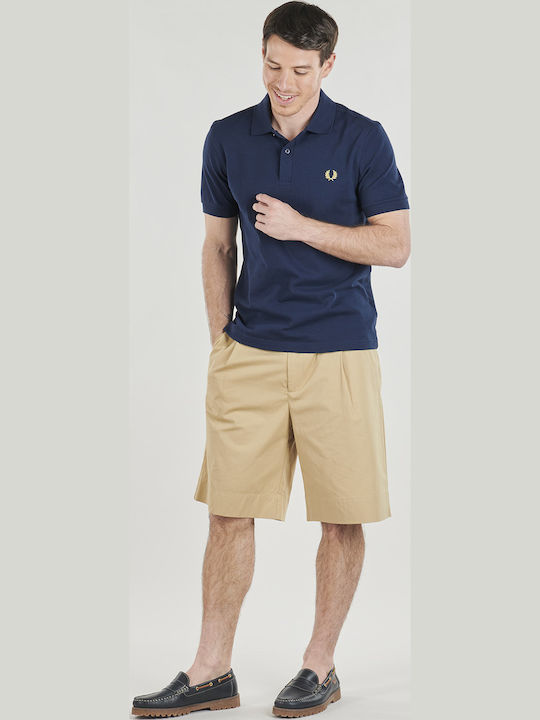 Fred Perry Polo Herrenbluse Kurzarm Blaue