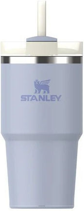 Stanley Quencher Glass Thermos Stainless Steel BPA Free 590ml Dew Drop With Straw