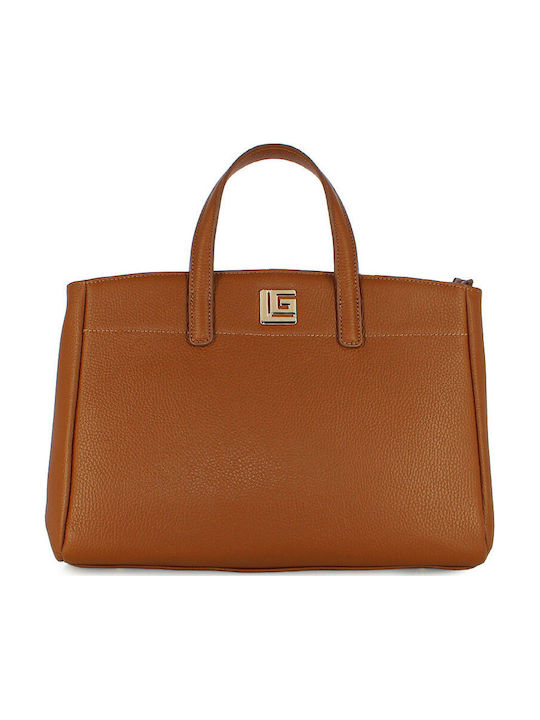Geantă De Damă Din Piele Tip Crossbody Tabac