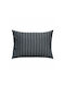 Kentia Arlo 24a Σετ Μαξιλαροθήκες με Φάσα Grey-blue 50x70εκ.