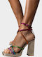 Mehrfarbige Damen Sandalen