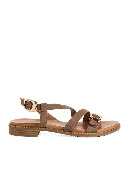Leather Sandals Beige