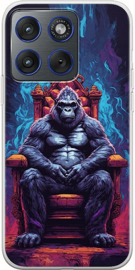 Wild Animals Gorilla Motorola Edge 70 5g Flexible TPU Transparent Silicone