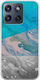Water Marble Motorola Edge 70 5g Flexible TPU Transparent Silicone