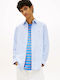Long Sleeve Cotton Shirt Light Blue