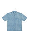 Short Sleeve Shirt Bleached Indigo