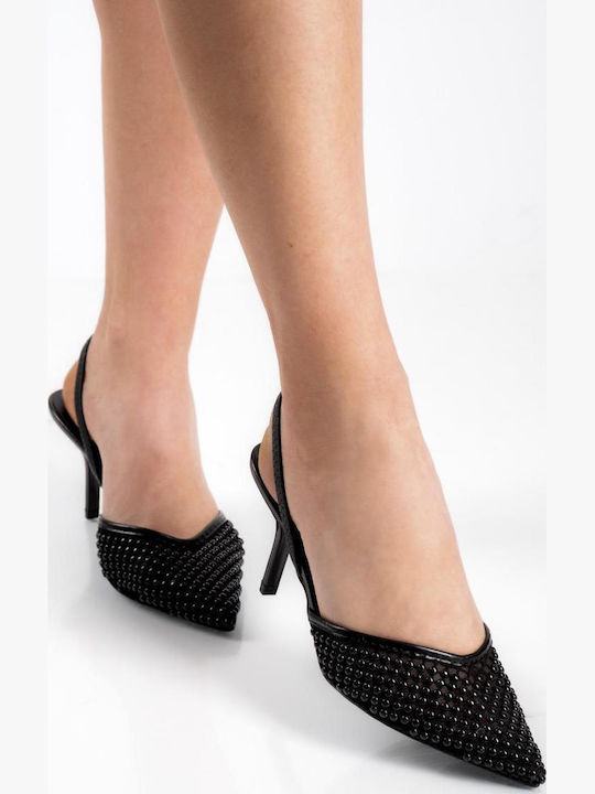 The Shoemart Pantofi Cu Toc Ascuțiți Negri