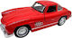 300SL Gullwing Rotes 1/36 Modellauto Mit Geräuschen Lichtern Öffnenden Türen Motorhauben
