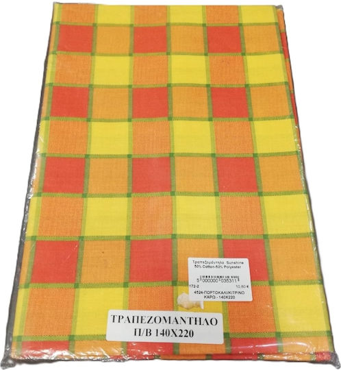 Sunshine Τραπεζομάντηλο Art.172-2 Πορτοκαλι/κιτρινο 140x220εκ.