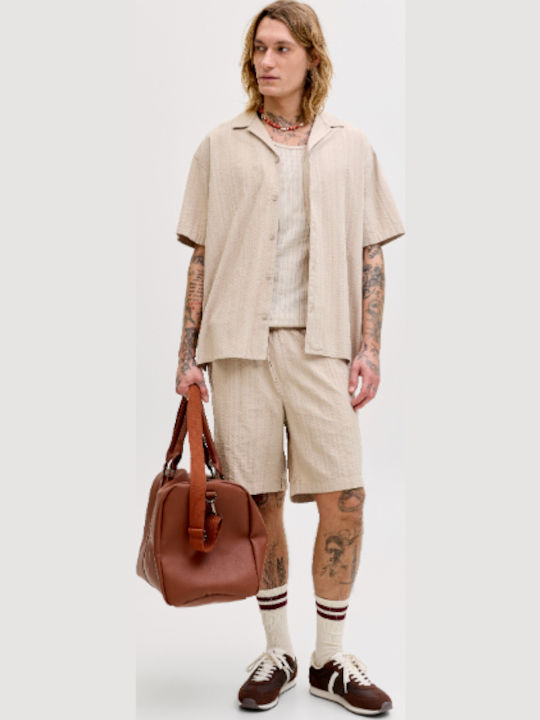 Jack & Jones Ανδρική Βερμούδα Λευκο