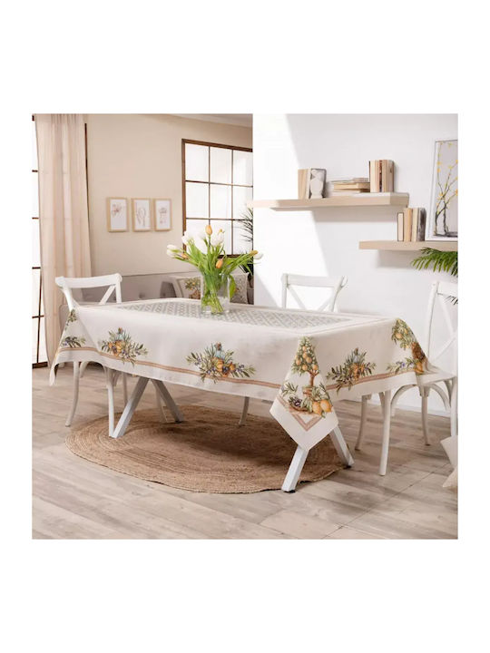 Teoran Καρέ Τραπεζομάντηλο Mediterraneo Mediterraneo 140x140εκ.