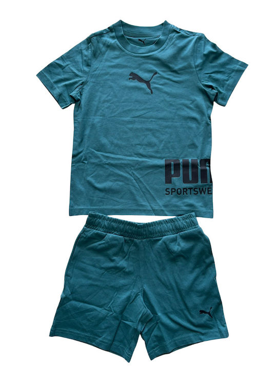 PUMA Kids Set with Shorts Summer 2pcs Green