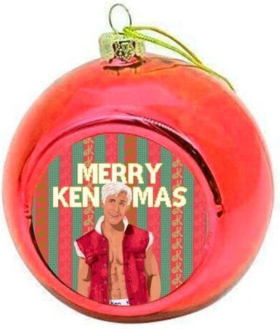 Christmas Tree Ball Ornament Ryan Gosling Ken