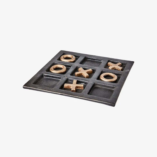 Handmade Metallic Tic Tac Toe Tabletop Decor Pghd0171