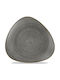 Churchill 1795 Shallow Triangle Serving Plate Porcelain Black 26.5cm 10 Pieces