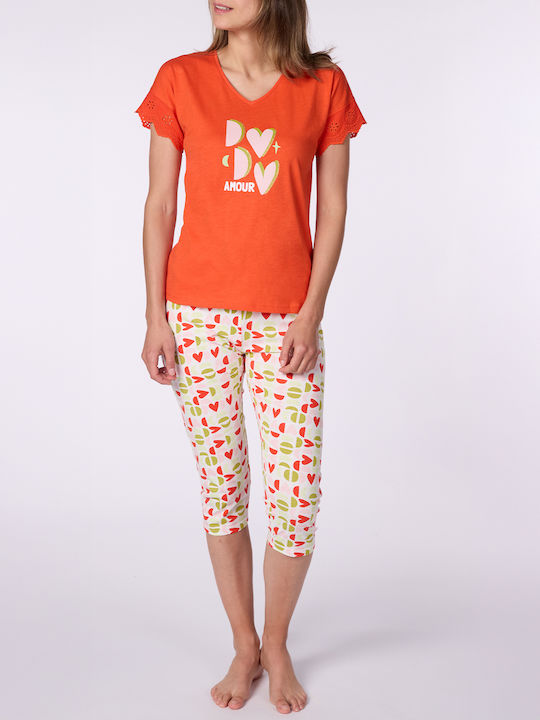 Dodo Summer Women's Pyjamas Set Orange