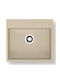 Pyramis Ithaka 1b Drop-In Kitchen Sink from Synthetic Granite L56xW51cm