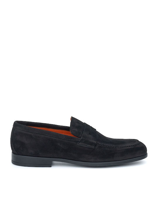 Loafers Din Piele Pentru Bărbați În Culoare Neagră