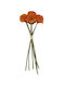 Countryfield Decorative Artificial Orange Dahlia Bouquet 26cm