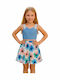 Kids Fabric Shorts/Bermuda Pink/Blue
